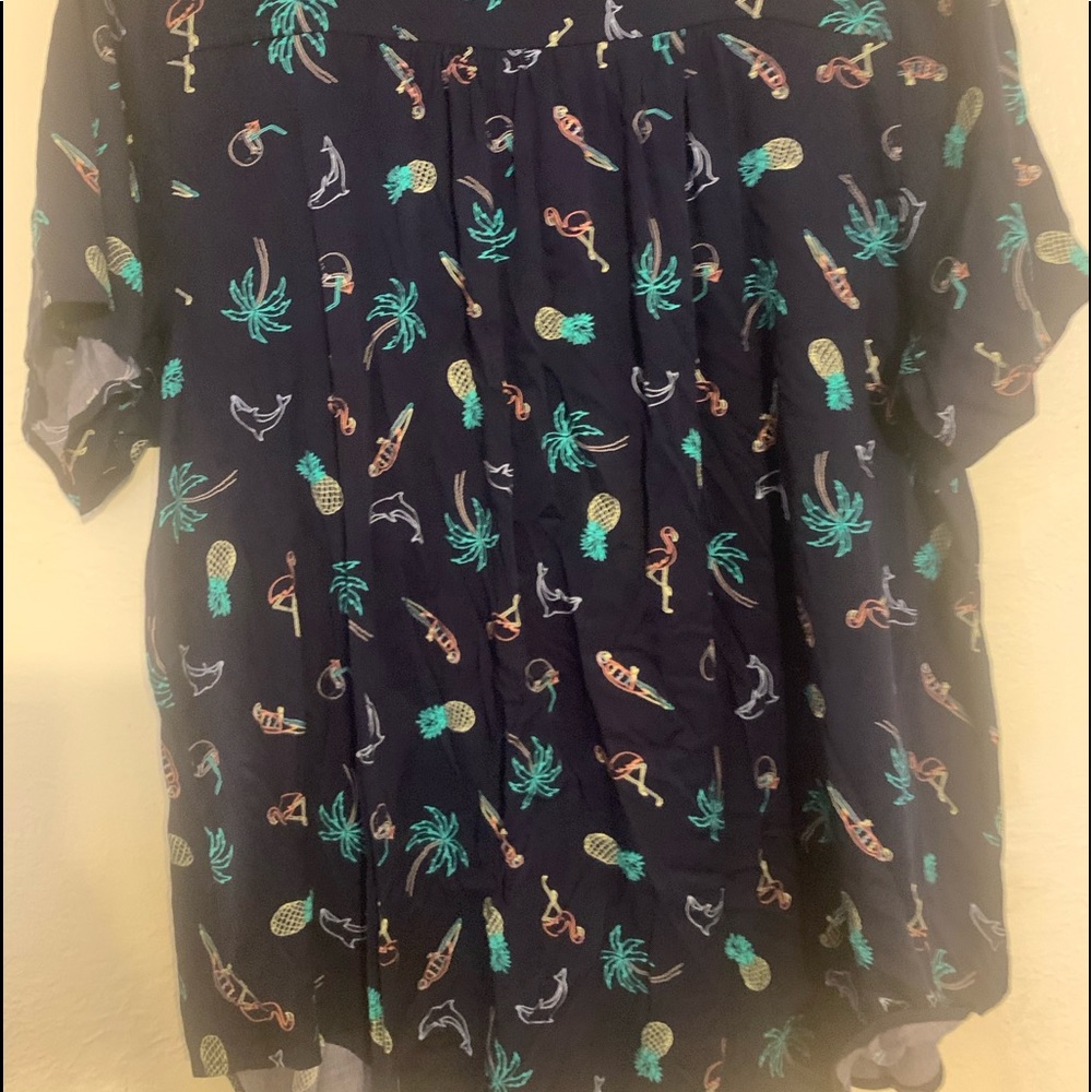 Blue button up - Picture 2 of 2